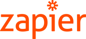 Orange logo with asterisk and text