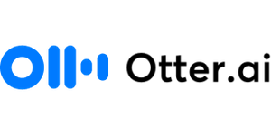 Blue logo with circular design elements