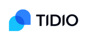Blue and dark logo for Tidio